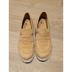 Pascucci Womens Loafer Suede Beige 36.5  Made In Italy